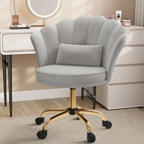 Velvet office chair - office, swivel