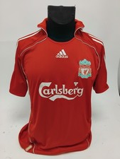 Liverpool FC Gerrard #8 Adidas Home Shirt 2006-2008 Size L ClimaCool Preloved 