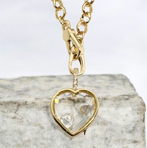 Glass opening charm locket - glass,