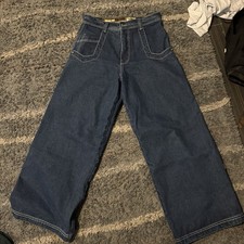 JNCO Wide-Leg Blue Denim Jeans
