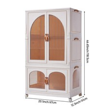 Kids Closet Children Wardrobe Collapsible Plastic Wardrobe Storage Box On Wheels