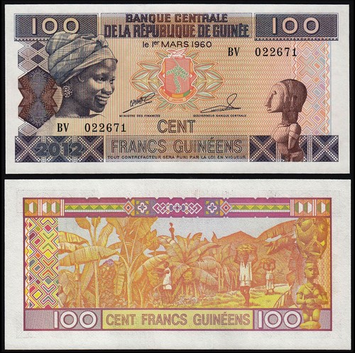 Guinea 100 francs - (p35b), 2012