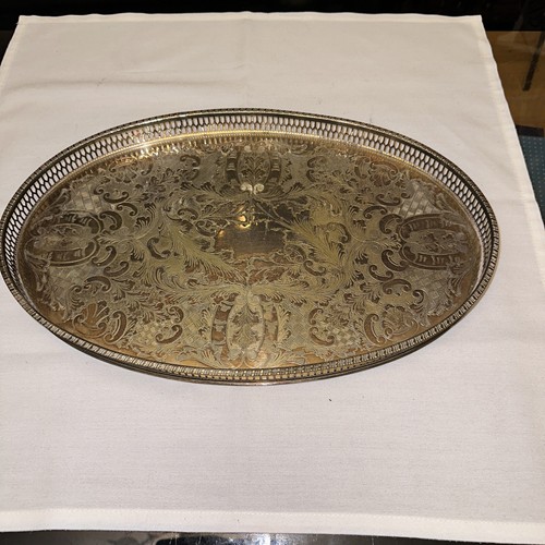 Alpha plate tray - plate, tray,chased,viners