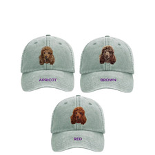 POODLE EMBROIDERED BASEBALL