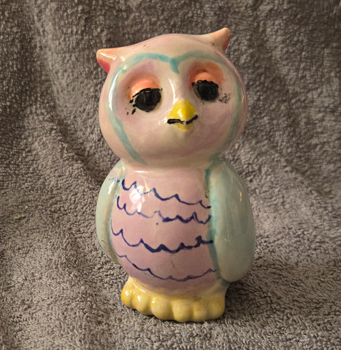 Ceramic owl figurine ornament - owl,