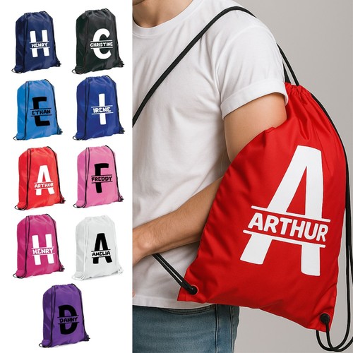 Personalised drawstring gym - personalised,