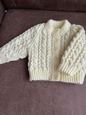 Hand Knit Baby Cardigan 0/3
