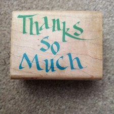 Thanks so Much  Rubber Stamp 