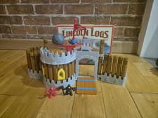 Lincoln Logs Castle Kingdom Knight's Fortress Vintage 