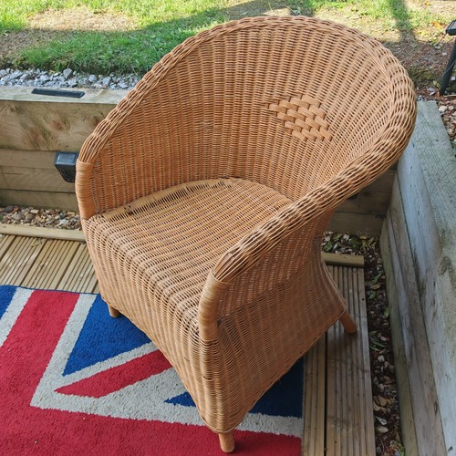 Wicker armchair rattan chair - armchair,