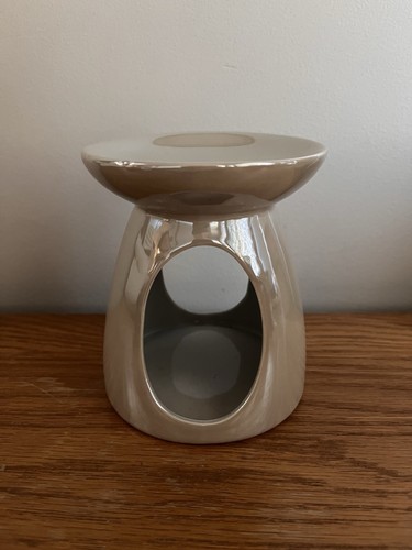 Grey metallic wax burner oil - wax, burner,