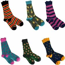 SWOLE PANDA - Mens Premium Fun Cool Bamboo Socks Inc Fox & Palm Trees - UK Stock