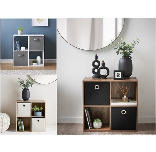 Cube baskets wooden - 4,