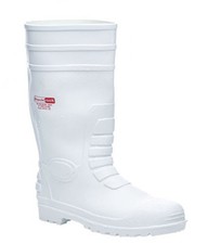 WELLINGTON BOOTS HYGIENE FOOD  SAFETY UNISEX STEEL TOE CAP WELLIES WHITE 3 -13
