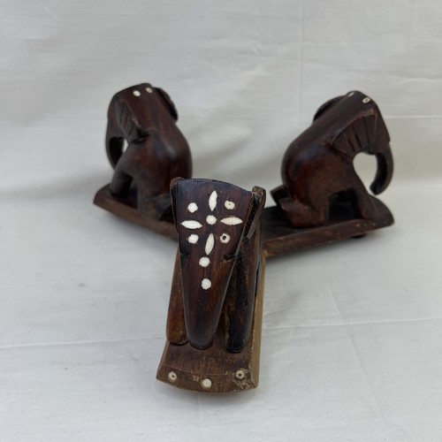 Vtg 70s wooden hand - 70s,