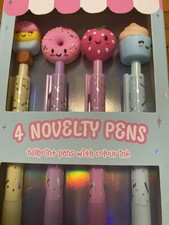 4 Novelty Ballpoint Pens With