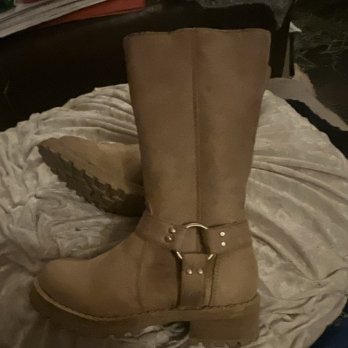 Girls beige suede - beige, effect