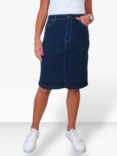 Ladies knee length denim - knee,