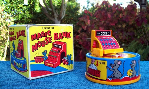 Vintage clockwork tin toy - vintage,