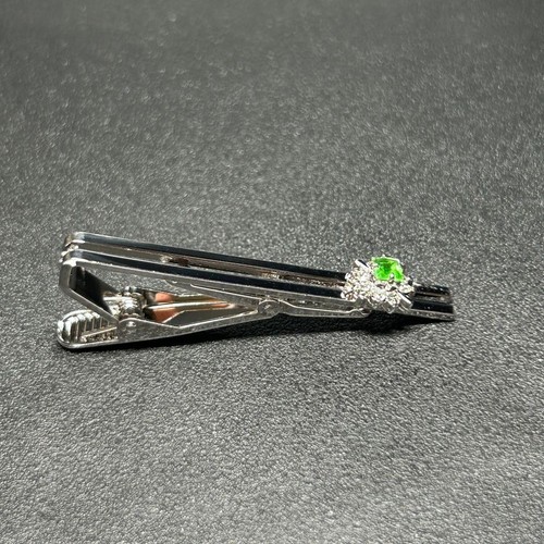 Emerald green tie - emerald, pin