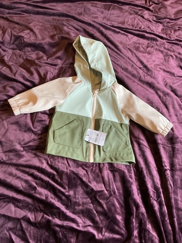 Green colourblock baby - green,