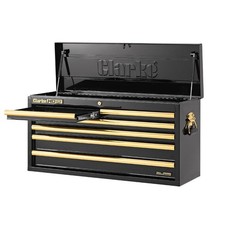 Clarke 6 Drawer Tool Cabinet Storage Chest DIY Steel Workshop Equipment Black