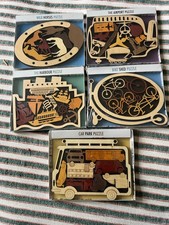 5 x Constantin Wooden Puzzles