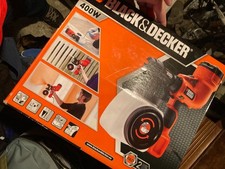 Black & Decker Fine Paint Sprayer Corded Home Garden Workshop DIY 400W HVLP200