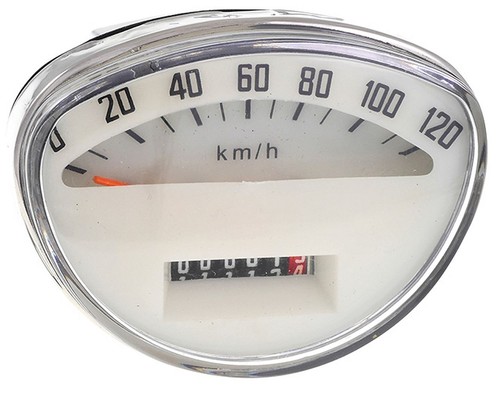 Speedometer white for vespa - speedometer,
