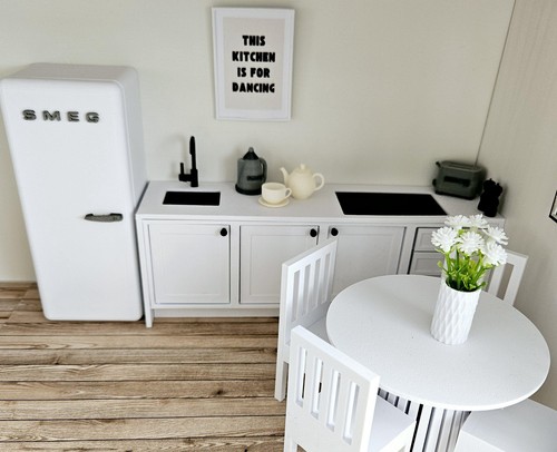Dolls house kitchen full set - house,