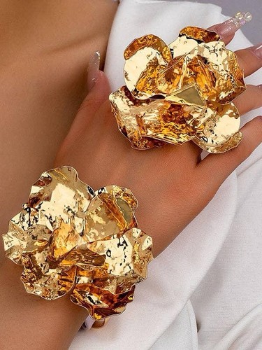 Flower shape geometric shiny - flower,