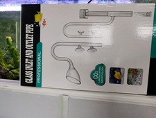 Clear Glass Aquarium Lily Pipe