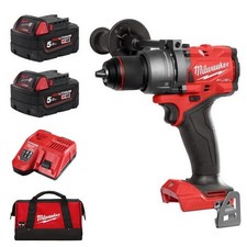 Milwaukee M18FPD3-502X M18 FUEL New Gen Combi Hammer Drill Kit 2X 5.0Ah