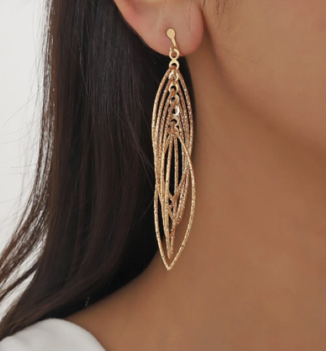 Clip hoop earrings drop - hoop,
