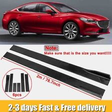 78.7' For Mazda 2 3 5 6 CX-3 Side Skirts Rocker Panels Splitter Body Kit Glossy