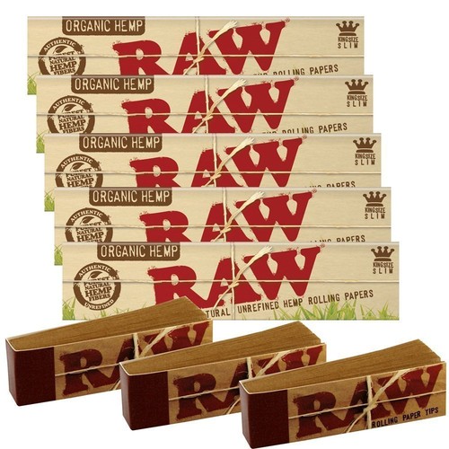 Raw organic hemp - 5, kingsize