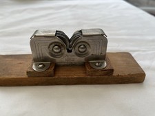 Vintage Skyline Knife Sharpener Attached To Piece Of Wood