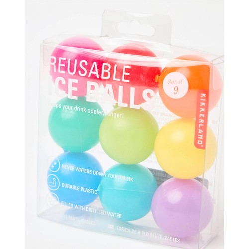 Reusable plastic ice - cubes, set