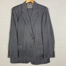 Daks Signature Men’s Wool Suit 42R Jacket W36 L28 Grey Two Piece Formal