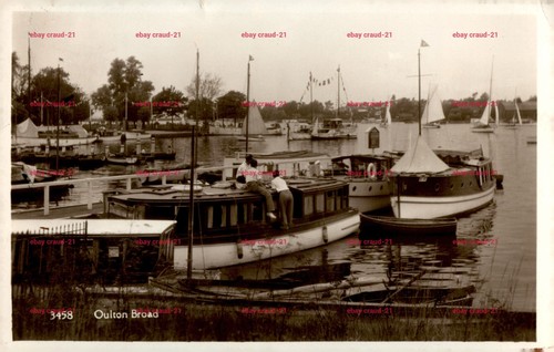 Oulton broad postcard 1935 - oulton,