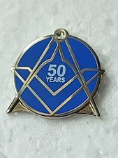 Masonic 50 Years Service Pin