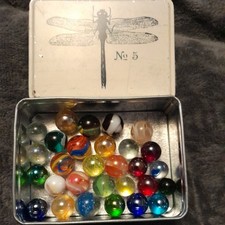 29x Vintage Glass Marbles collectables 