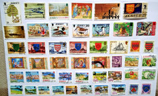 Jersey Used Various Collection 48 Stamps