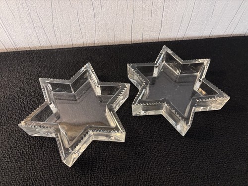 Pair empty crystal star pocket - pair,
