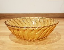 Vintage Amber Bagley Glass