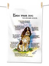 Springer Spaniel Tea Towel - Springer Spaniel Gift - Springer Spaniels -4767 -TT