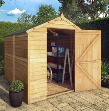 8x6 wooden garden - shed, apex