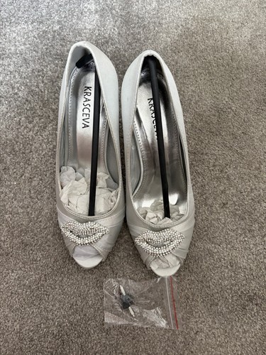 Ladies silver court - ladies, shoes