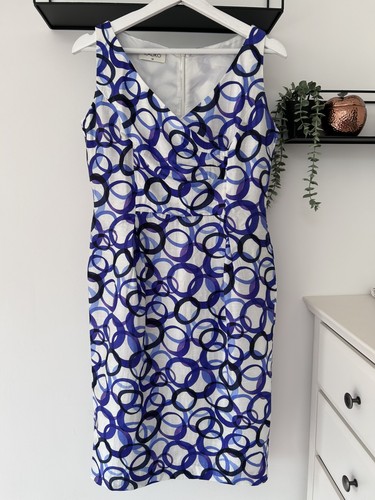 Kaliko white navy mix circle - mix,