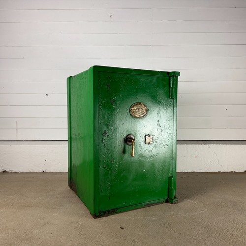 Antique safe with brass handle - with,